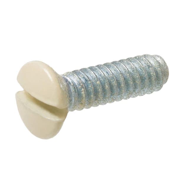 Everbilt #6-32 x 1/2 in. Fine Zinc-Plated Steel Slotted Wall Plate Screws (25 per Pack) (2)