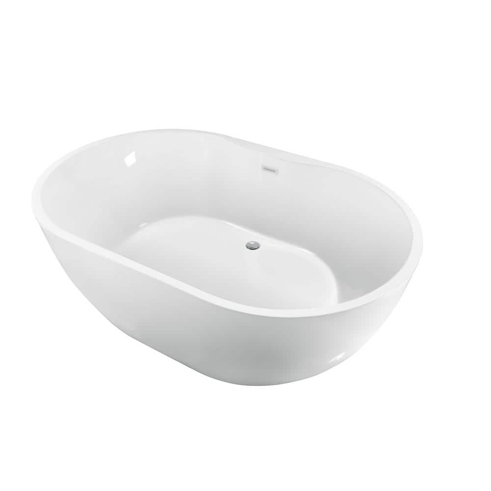 Barclay Products Piper 71 in. Acrylic Flatbottom Non-Whirlpool Bathtub White with 7 in. Deck Holes and Integral Drain (2)
