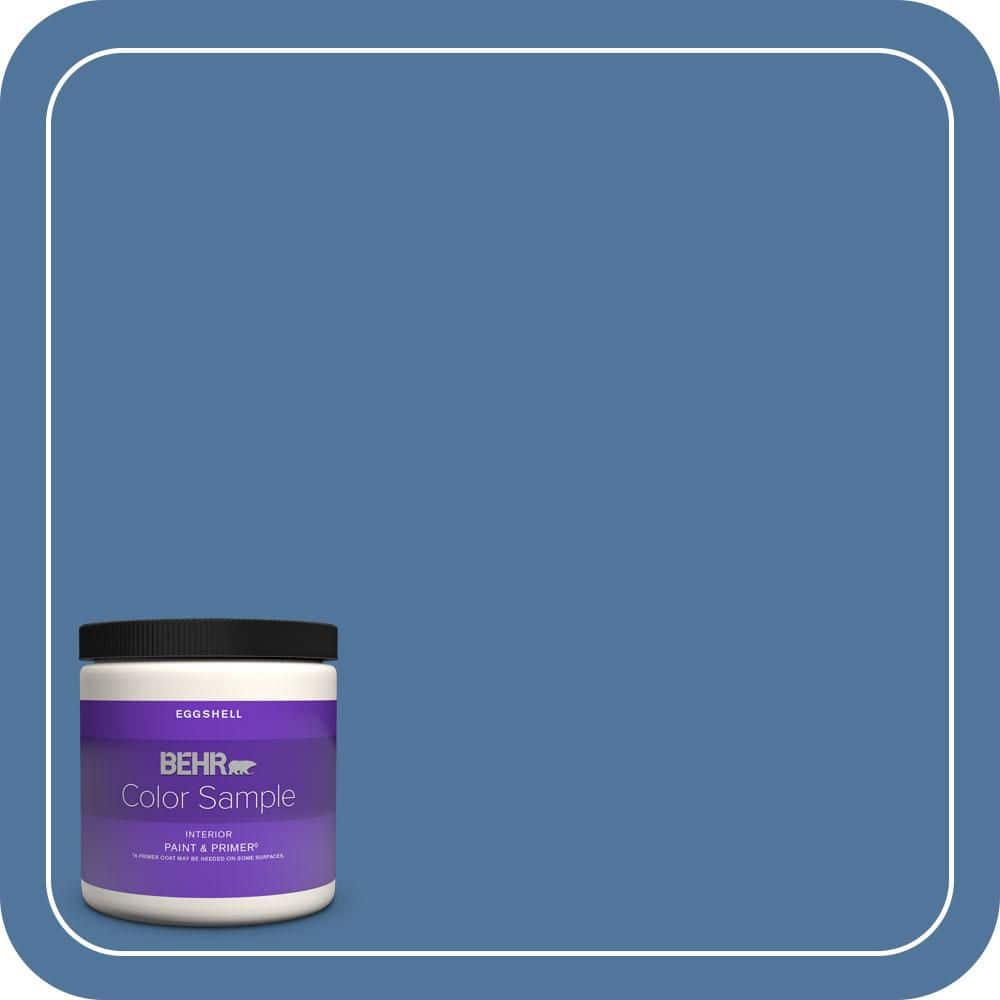 BEHR PREMIUM PLUS 8 oz. #580D-6 Liberty Eggshell Enamel Interior Paint & Primer Color Sample