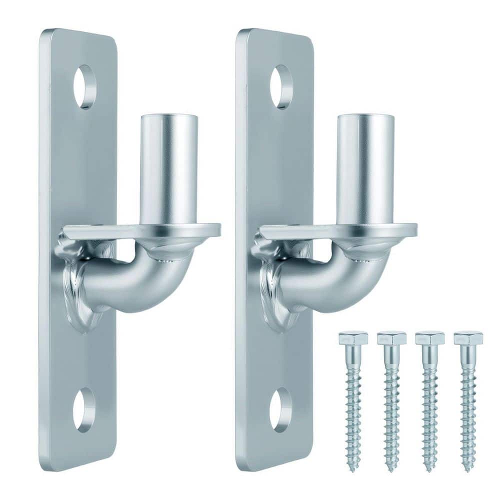 Afoxsos Wall Mount Gate Hinges Farm and Chain Link Gate Hinges with 5/8 in. Pin, Heavy Duty Outdoor Metal for Fence Posts 2-Pack (1)