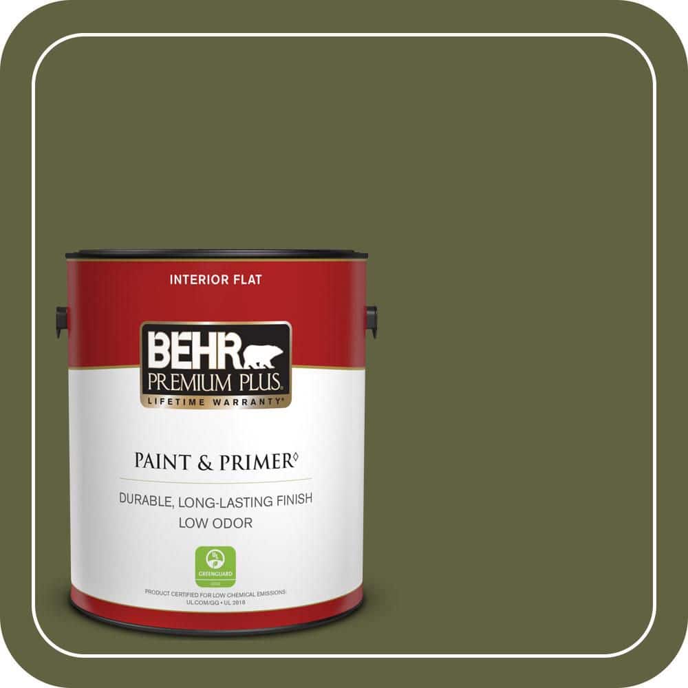 BEHR PREMIUM PLUS 1 gal. #T11-16 Fjord Flat Low Odor Interior Paint & Primer