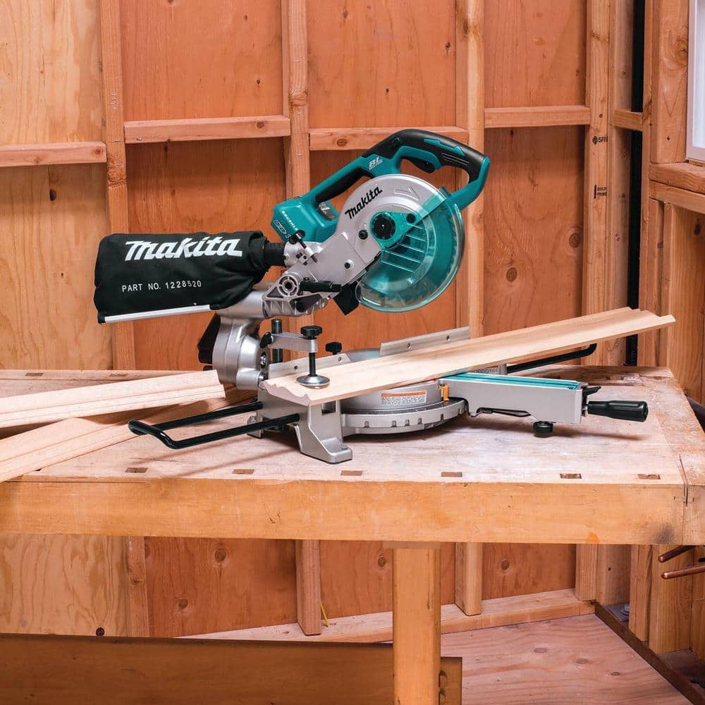 Makita 18V X2 LXT Lithium-Ion 1/2 in. Brushless Cordless 7-1/2 in. Dual Slide Compound Miter Saw (Tool-Only) (3)