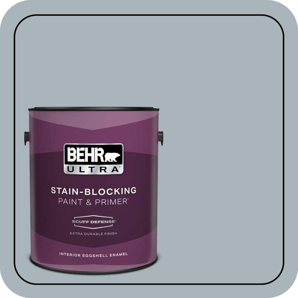 BEHR ULTRA 1 gal. #N490-3 Shaved Ice Extra Durable Eggshell Enamel Interior Paint & Primer