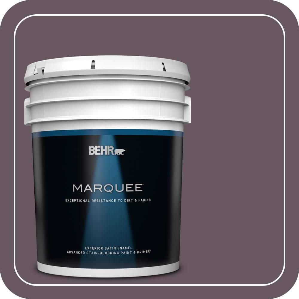 BEHR MARQUEE 5 gal. #N100-6 Urban Legend Satin Enamel Exterior Paint & Primer