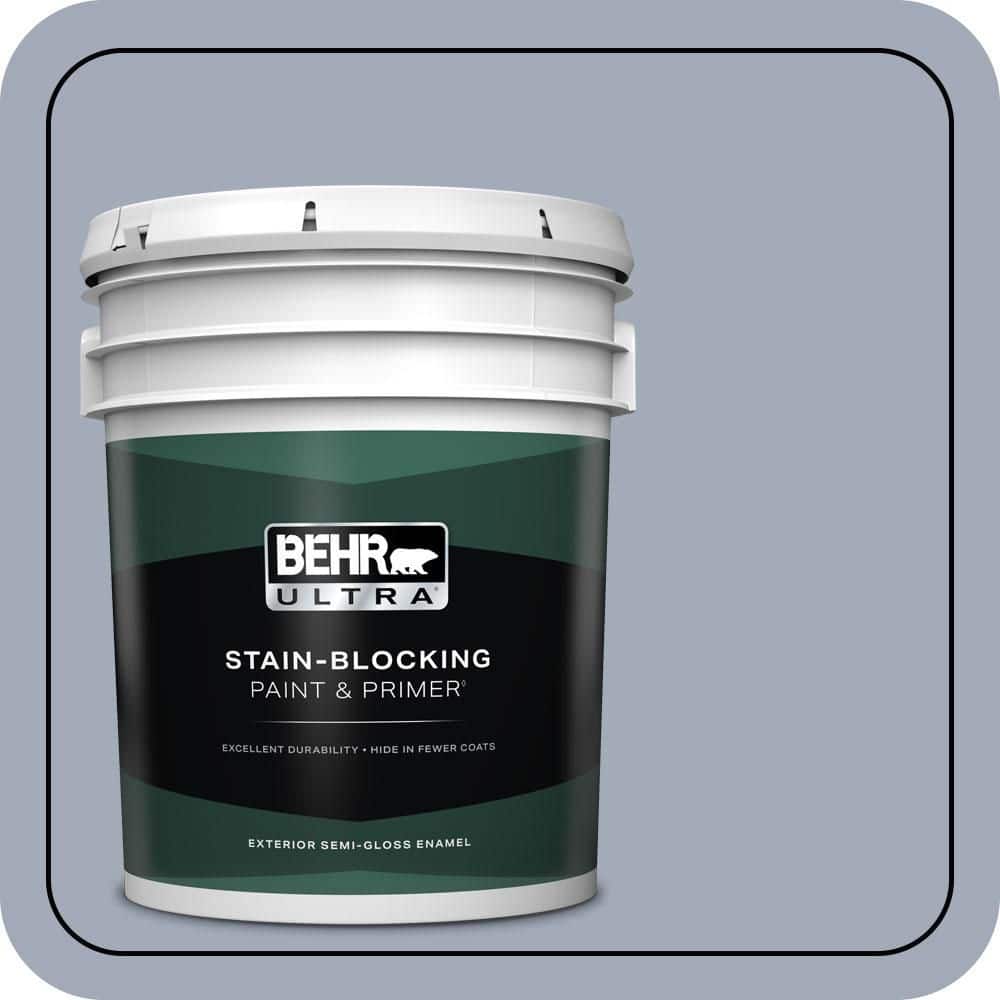 BEHR ULTRA 5 gal. #610F-5 Ridge View Semi-Gloss Enamel Exterior Paint & Primer