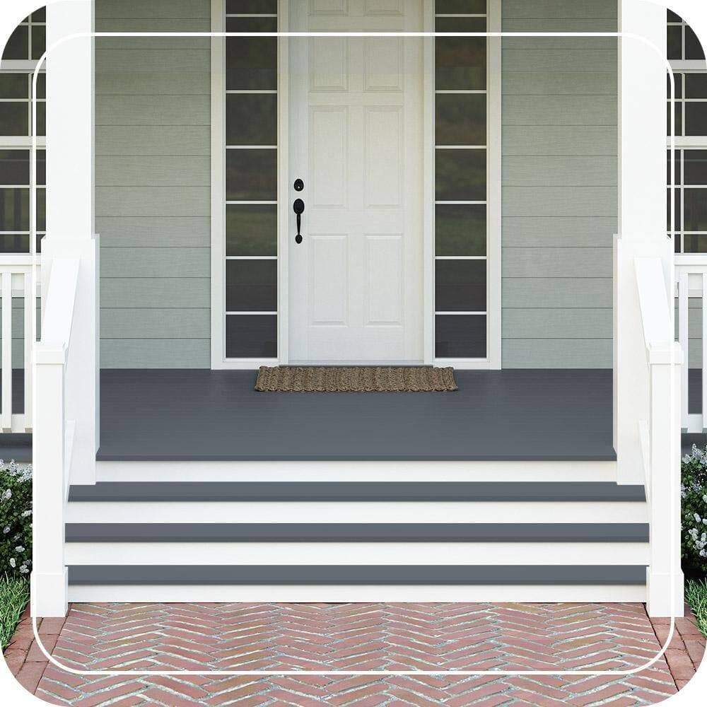 BEHR PREMIUM 1 gal. #PPU26-22 Summer Storm Textured Low-Lustre Enamel Interior/Exterior Porch and Patio Anti-Slip Floor Paint (3)