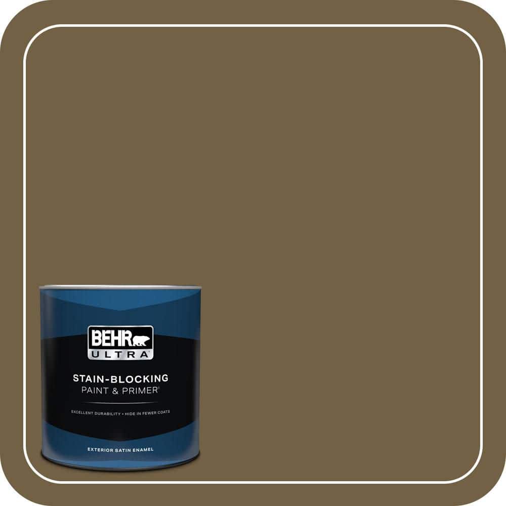 BEHR ULTRA 1 qt. #PPU7-02 Tree Swing Satin Enamel Exterior Paint & Primer