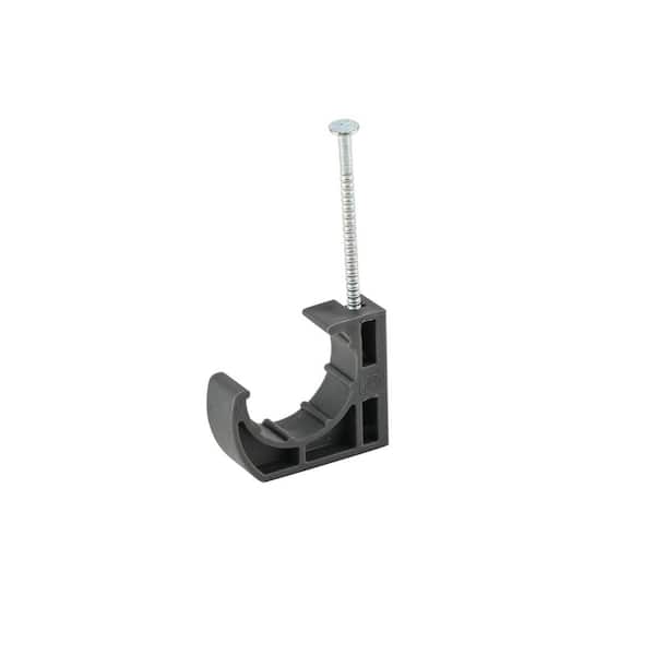 Everbilt 3/4 in. Plastic Half Clamp with Nail - 10 Pack (2)