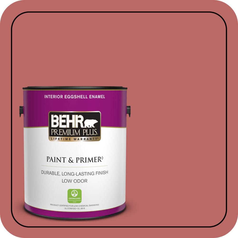 BEHR PREMIUM PLUS 1 gal. #MQ1-11 Drama Queen Eggshell Enamel Low Odor Interior Paint & Primer