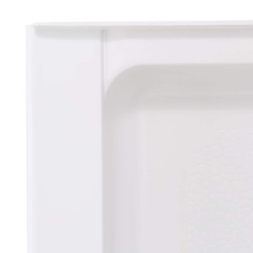 Swan 34 in. x 42 in. Solid Surface Single Threshold Center Drain Shower Pan in White (3)