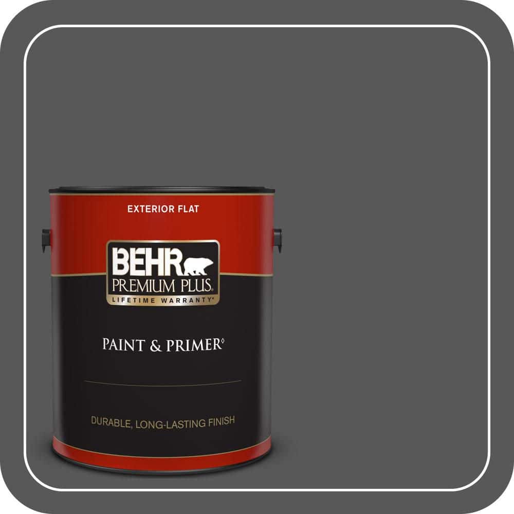 BEHR PREMIUM PLUS 1 gal. #PPU24-22 Shadow Mountain Flat Exterior Paint & Primer