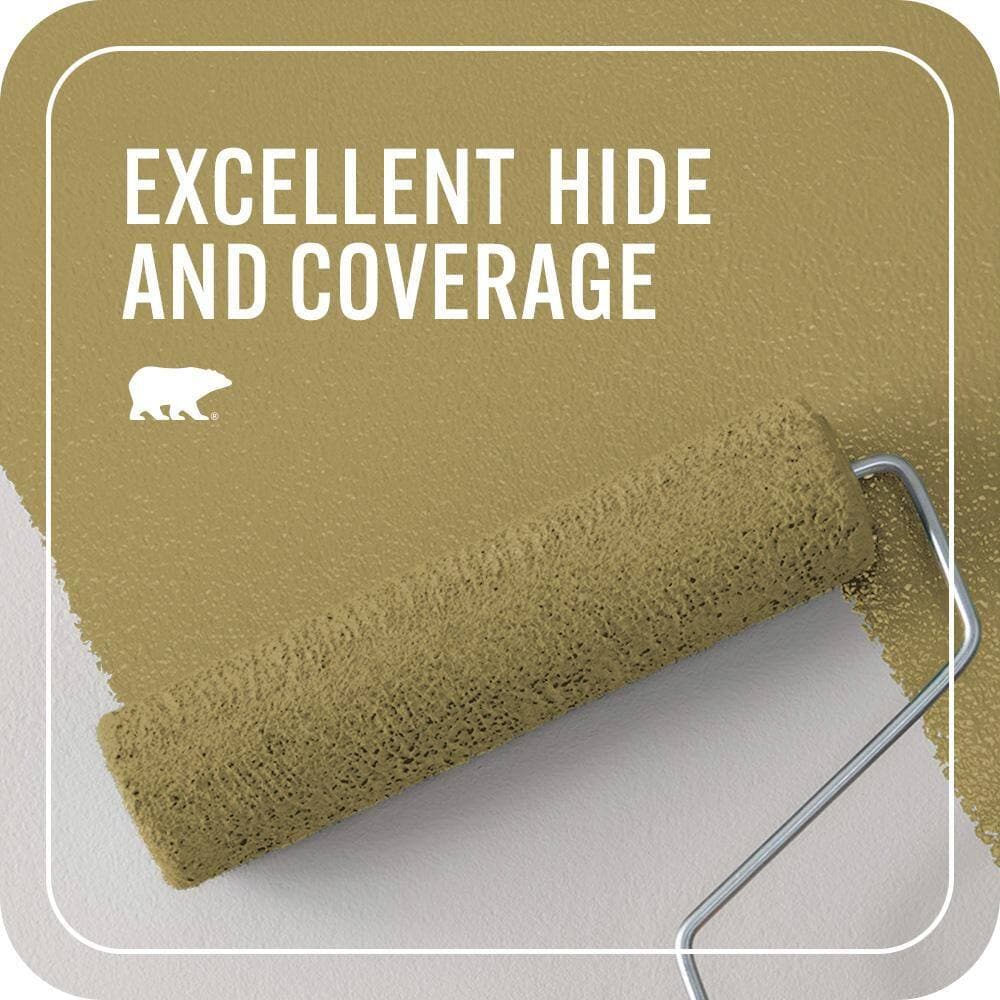 BEHR PREMIUM PLUS #370F-6 Mossy Rock Flat Interior/ & Primer Color Sample (4)
