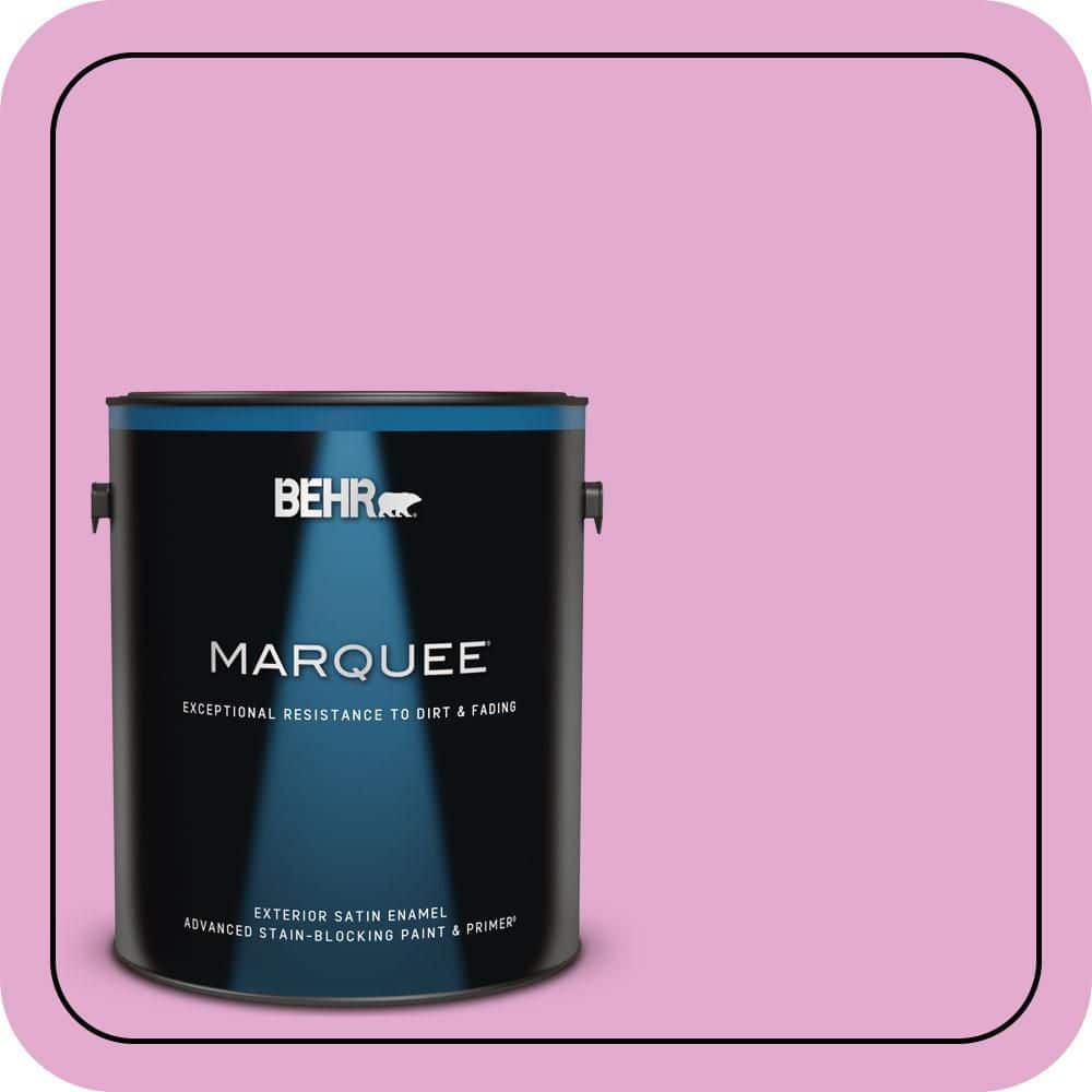 BEHR MARQUEE 1 gal. #680A-3 Pink Bliss Satin Enamel Exterior Paint & Primer
