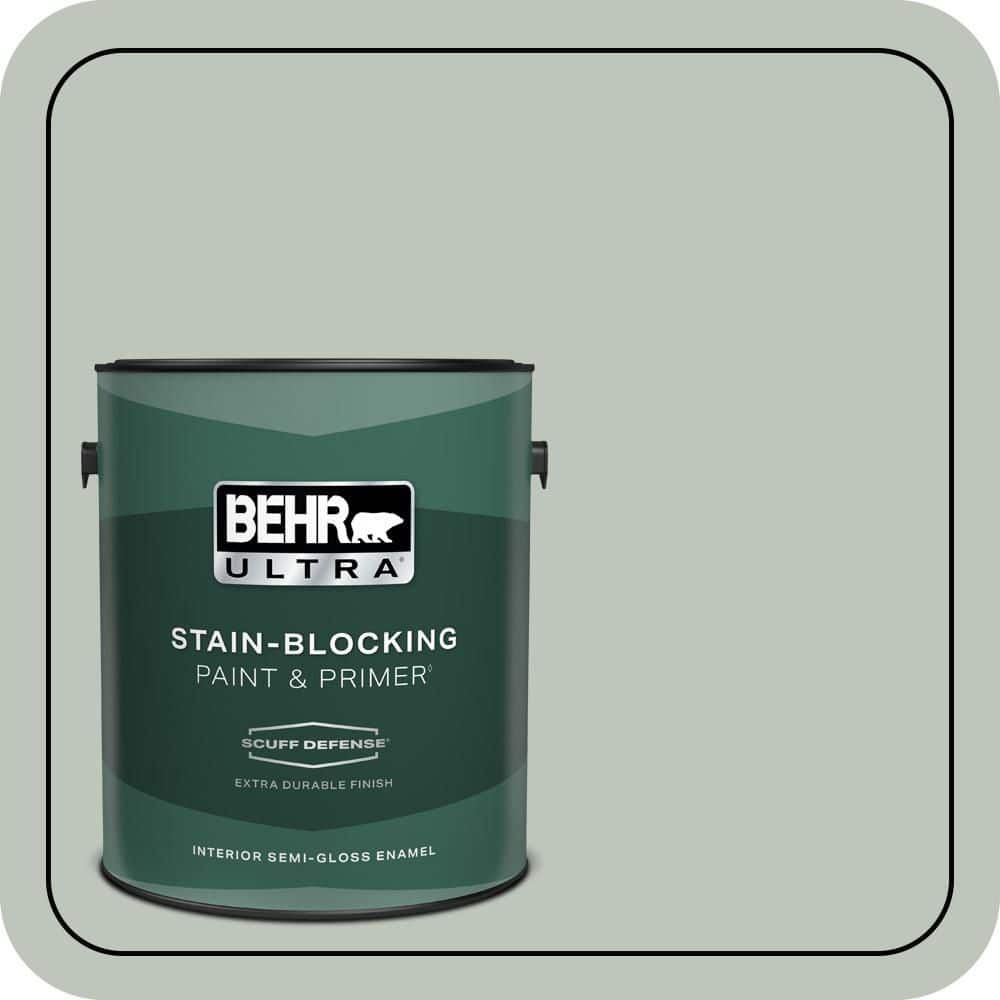 BEHR ULTRA 1 gal. #N410-3 Riverdale Extra Durable Semi-Gloss Enamel Interior Paint & Primer