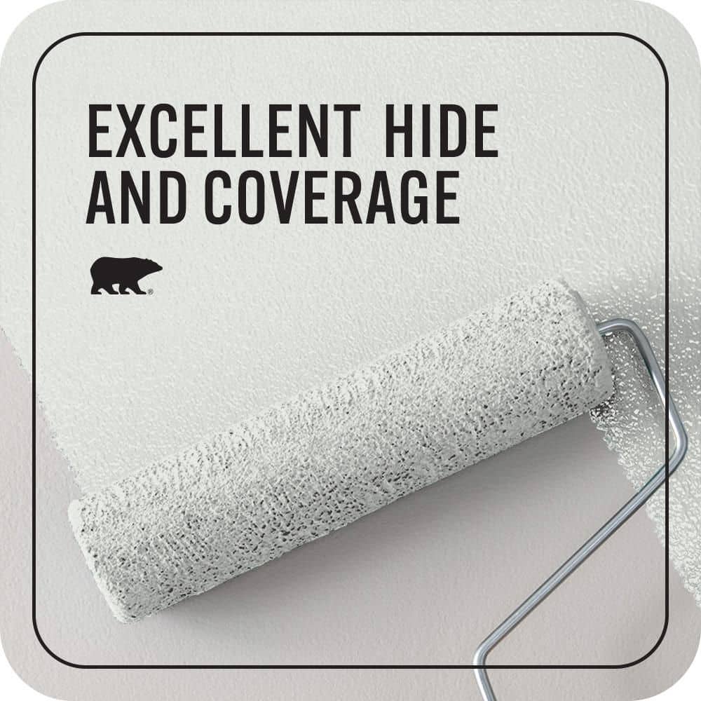 BEHR PREMIUM PLUS #PPL-55 Coastal Fog Enamel & Primer Color Sample (4)