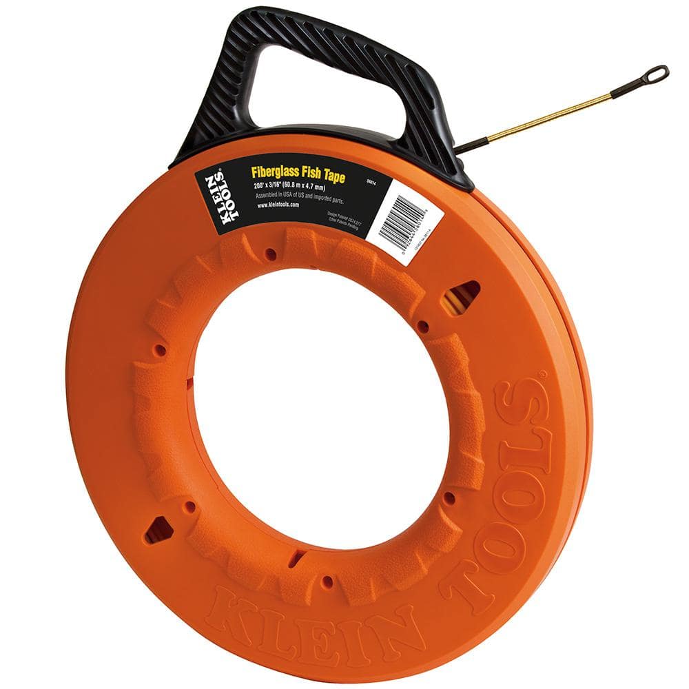 Klein Tools 200 ft. Fiberglass Fish Tape with Spiral Leader (1)