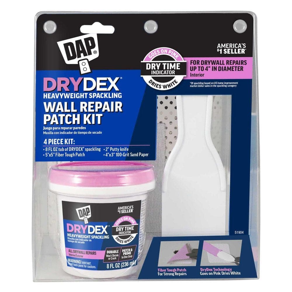 DAP DryDex 8 oz. Dry Time Indicator Wall Repair Patch Kit