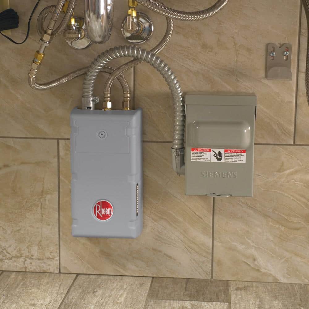 Rheem kW, 120-Volt Non-Thermostatic Tankless Electric Water Heater, Commercial (4)