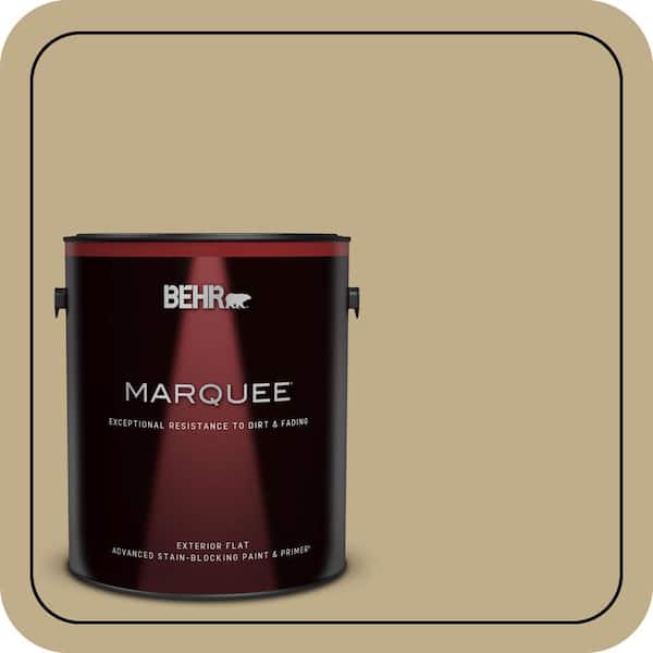 BEHR MARQUEE 1 gal. #S320-4 Oat Field Flat Exterior Paint & Primer (2)
