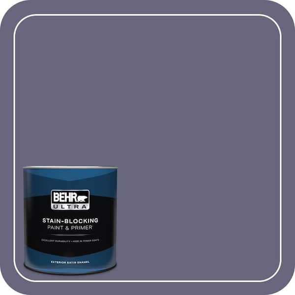 BEHR ULTRA 1 qt. #640F-6 Enchanted Evening Satin Enamel Exterior Paint & Primer (2)