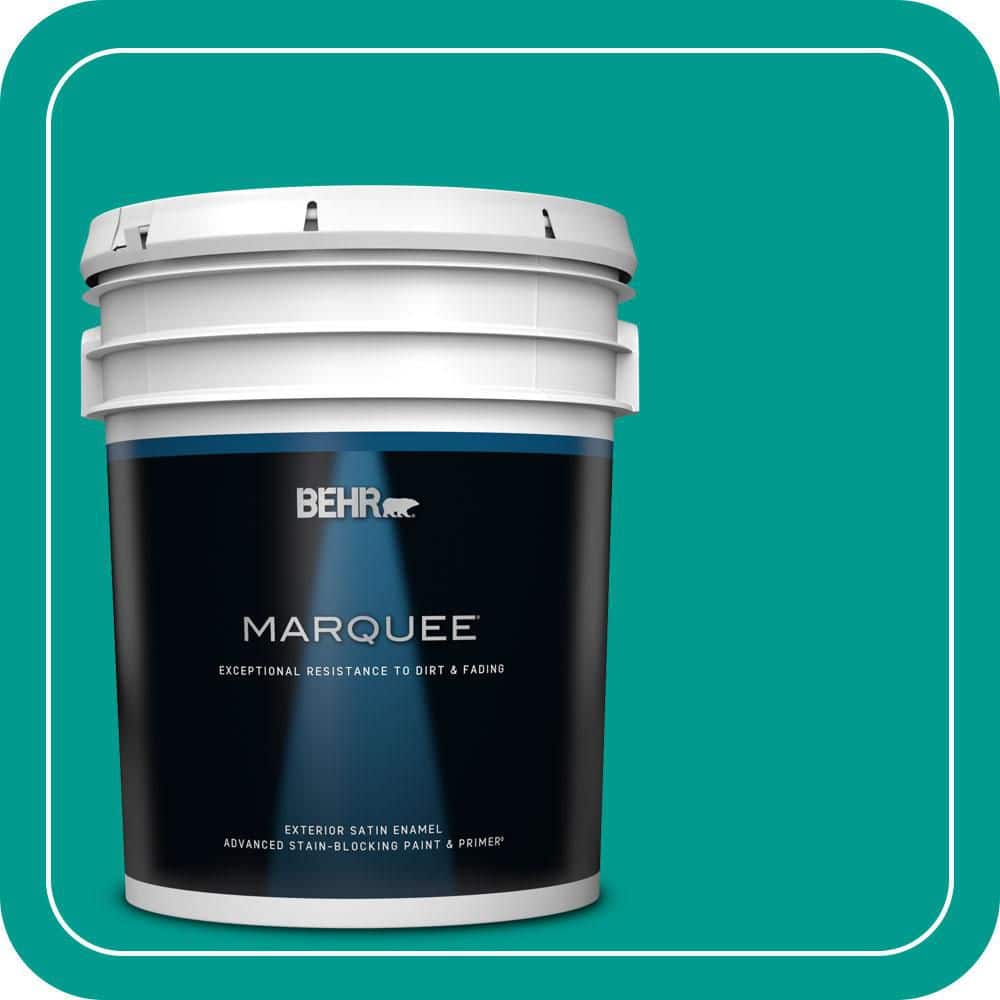 BEHR MARQUEE 5 gal. #P450-6 Tropics Satin Enamel Exterior Paint & Primer