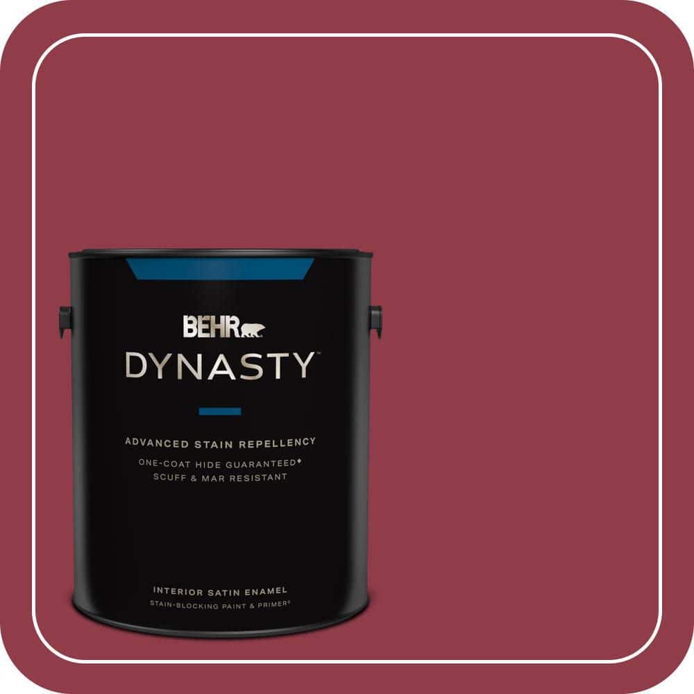 BEHR DYNASTY 1 gal. #S-G-130 Luscious Satin Enamel Interior Stain-Blocking Paint & Primer
