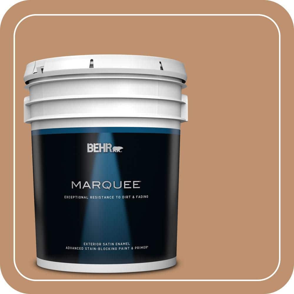 BEHR MARQUEE 5 gal. #PMD-31 Sunset Cloud Satin Enamel Exterior Paint & Primer