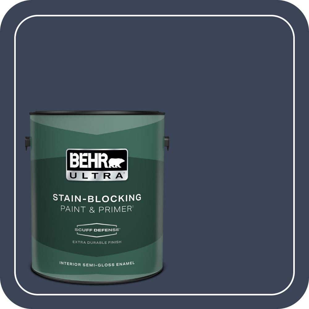 BEHR ULTRA 1 gal. #600F-7 Soulful Music Extra Durable Semi-Gloss Enamel Interior Paint & Primer