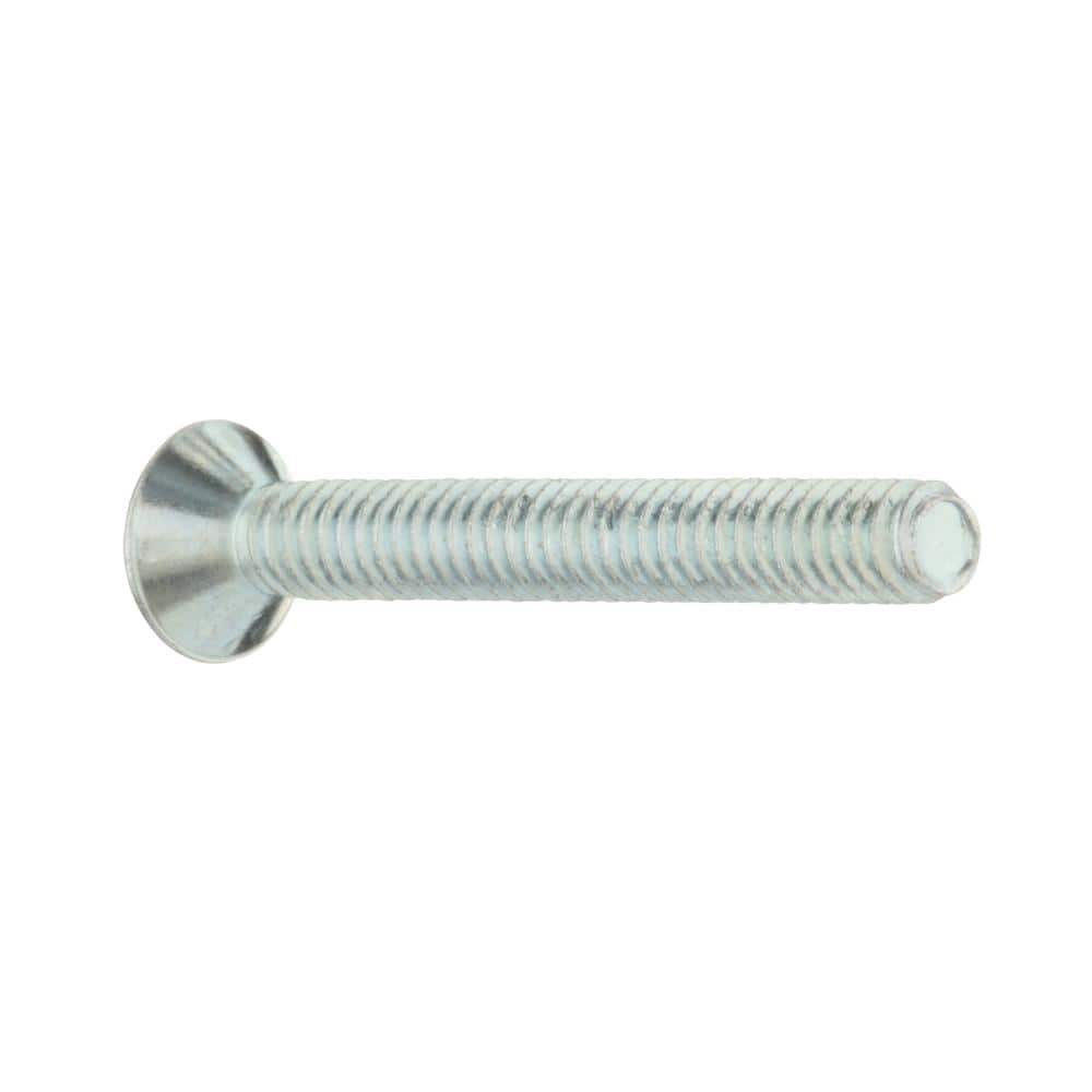 Everbilt 1/4 in.-20 x 2 in. Phillips Flat Head Zinc Plated Machine Screw (25-Pack) (4)