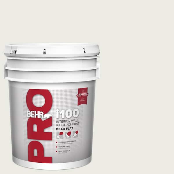 BEHR PRO 5 gal. #PPU24-14 White Moderne Dead Flat Interior Paint (2)