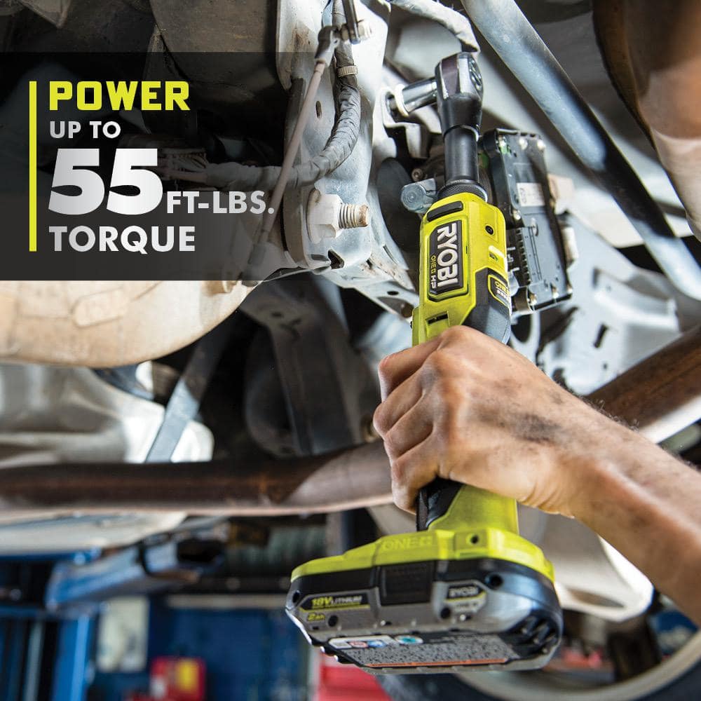 RYOBI ONE+ HP 18V Brushless Cordless 3/8 in. Extended Reach Ratchet (Tool Only) (4)