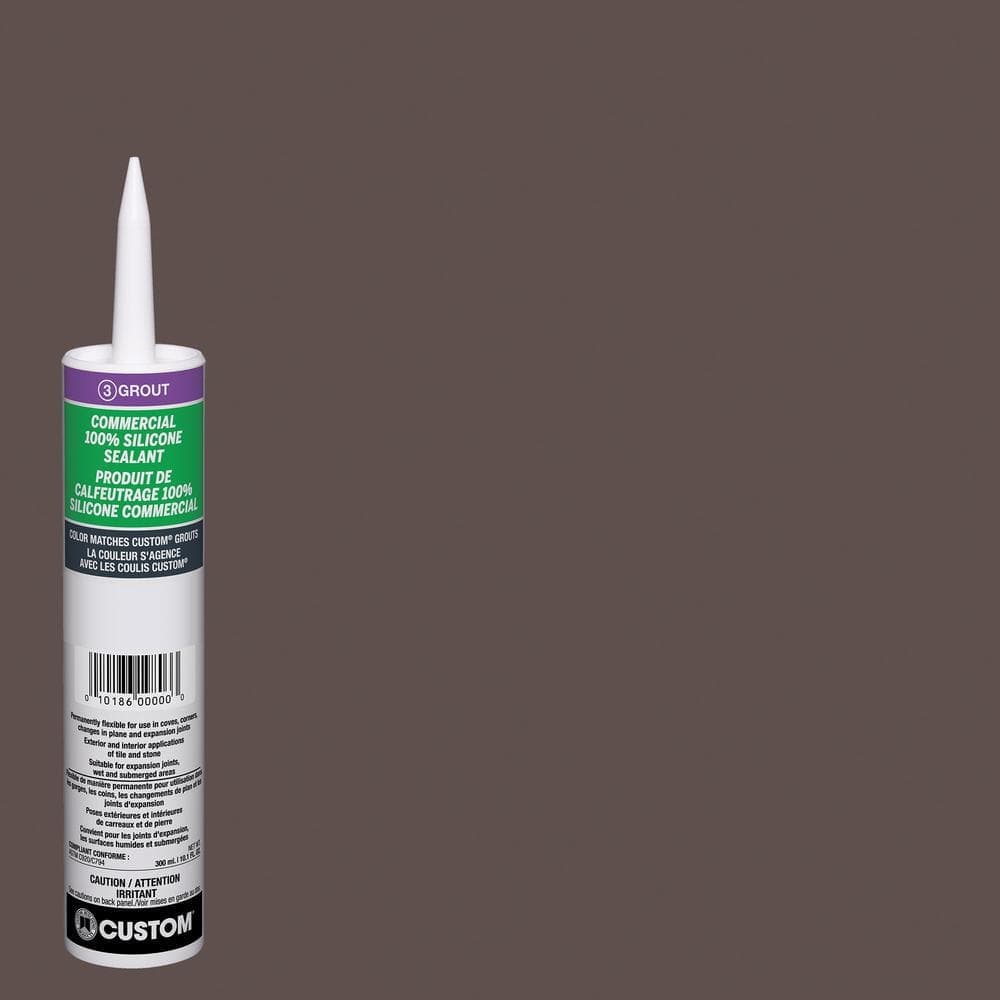 Custom Building Products Commercial #647 10.1 oz. Brown Velvet Silicone Caulk (2)