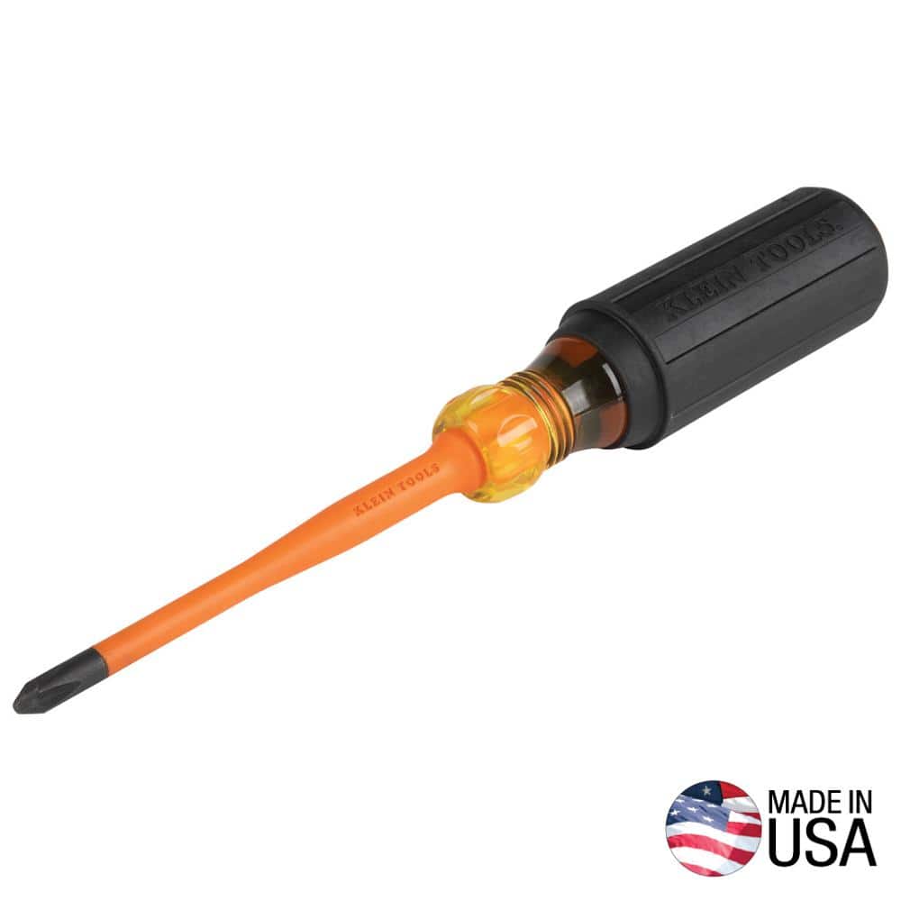 Klein Tools 4 in. Shank #2 Phillips Slim-Tip Insulated Screwdriver (1)