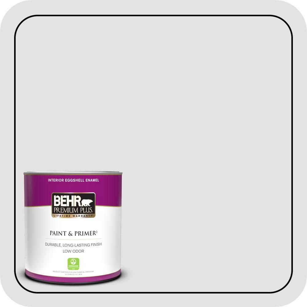 BEHR PREMIUM PLUS #PR-W02 Early Crocus Enamel Low Odor & Primer (1)