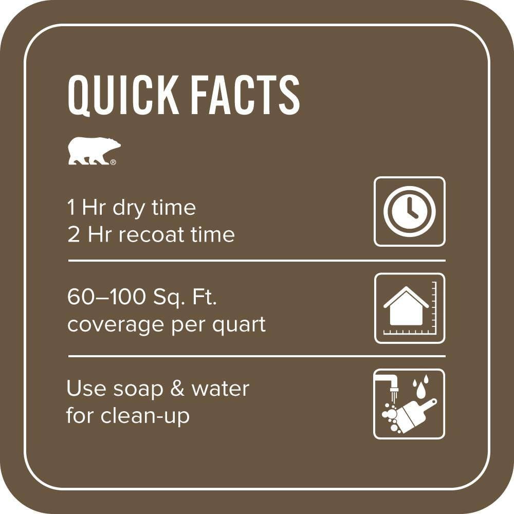 BEHR PREMIUM PLUS 1 qt. #S-H-700 Burley Wood Flat EcoMix Plant-Based Interior Paint & Primer (3)