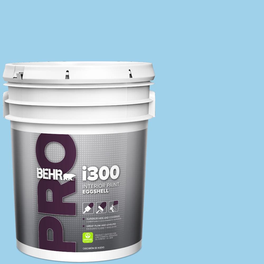 BEHR PRO 5 gal. #P500-3 Spa Blue Eggshell Interior Paint