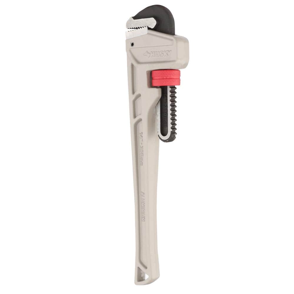 Husky Aluminum Pipe Wrench with 1-1/2 in. Jaw Capacity