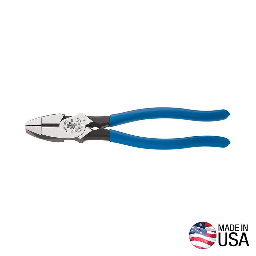Klein Tools 9 in. Lineman's Bolt-Thread Holding 2000 Series High-Leverage Side Cutting Pliers (1)