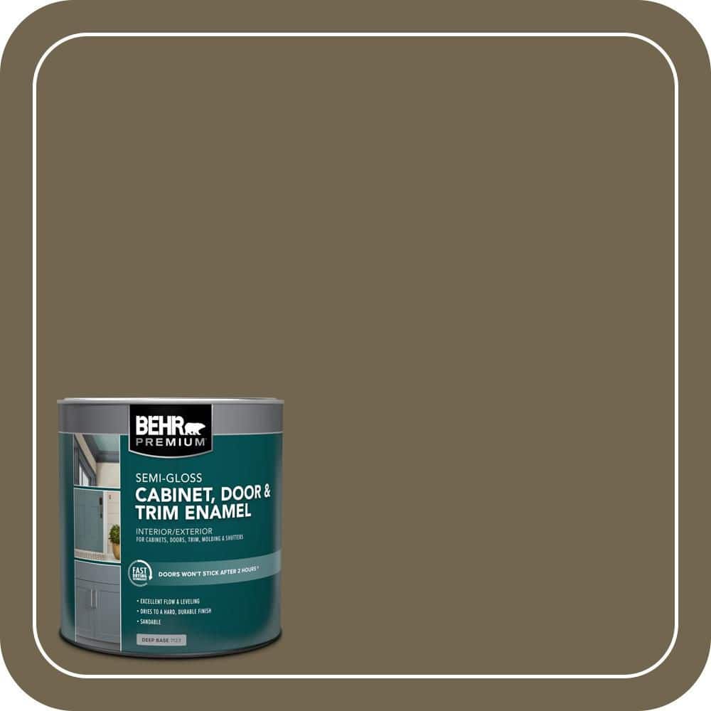 BEHR PREMIUM 1 qt. #N330-7 Adventurer Semi-Gloss Enamel Interior/Exterior Cabinet, Door & Trim Paint