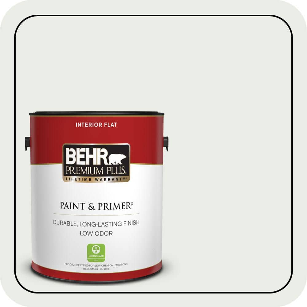 BEHR PREMIUM PLUS 1 gal. #PPU25-12 Minimalistic Flat Low Odor Interior Paint & Primer