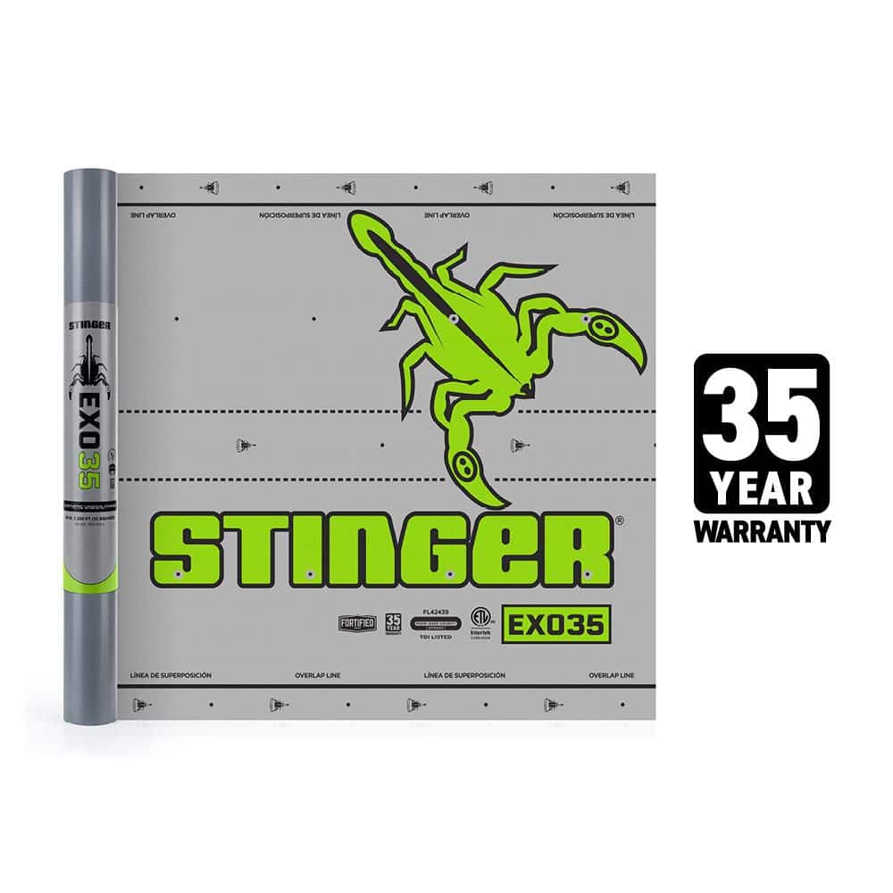 Stinger EXO35 1000 sq. ft. Synthetic Roofing Underlayment Roll