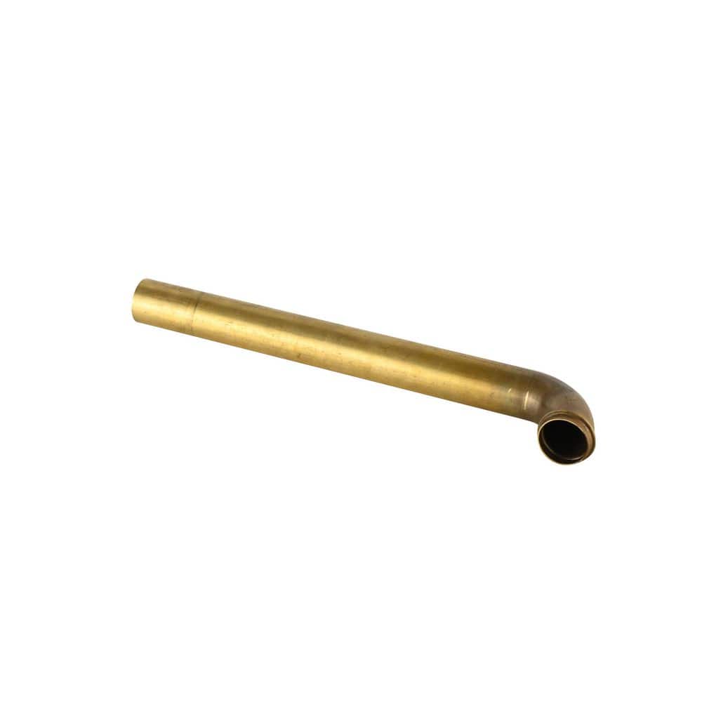 Everbilt 1-1/2 in. x 15in. Unfinished Brass Slip-Nut Sink Drain Wall Tube (1)