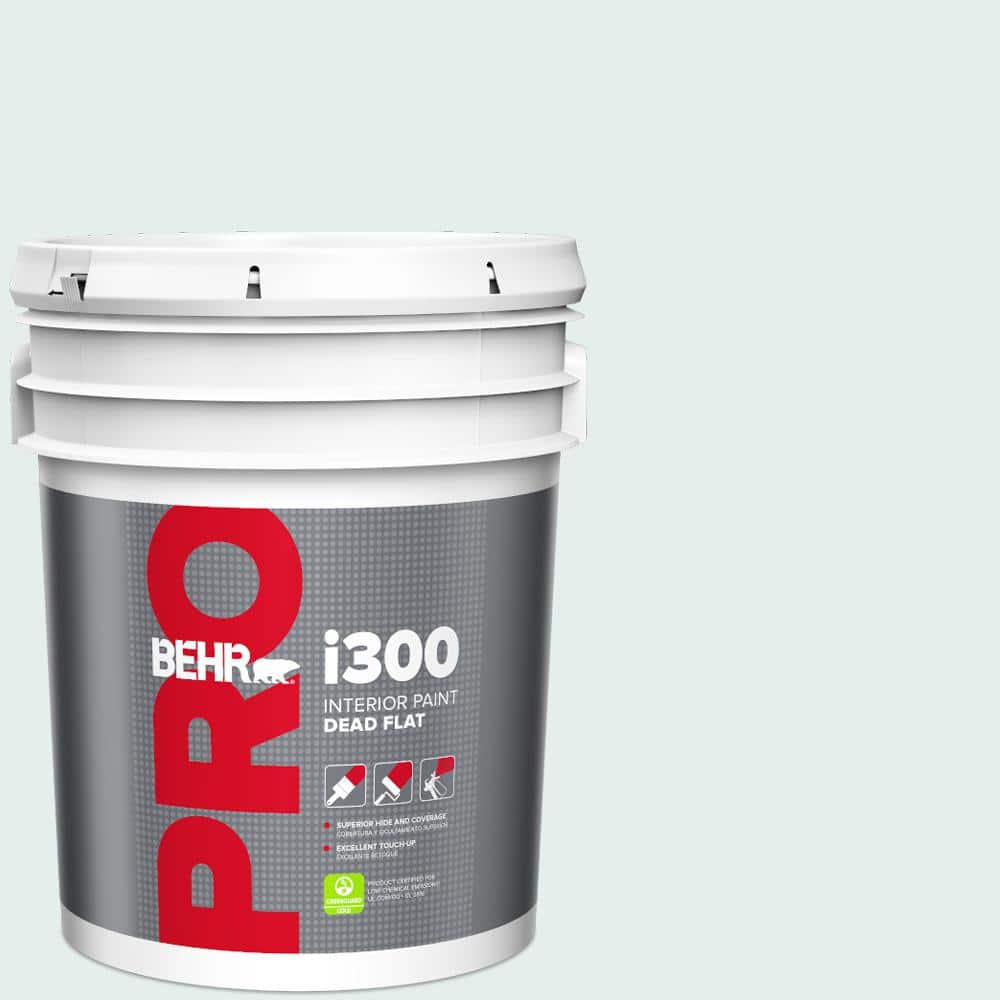 BEHR PRO 5 gal. #W-D-510 Waterfall Mist Dead Flat Interior Paint
