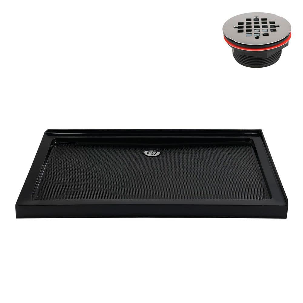 Streamline NT-384-600-LF 60 in. 30 in. Corner Acrylic Shower Pan Base, with Drain, ABS Drain Included (1)