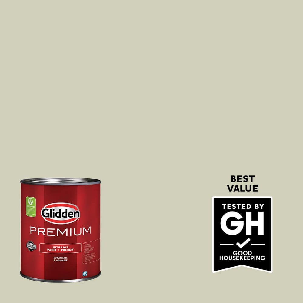 Glidden Premium 1 qt. PPG1028-2 With A Twist Flat Interior Latex Paint