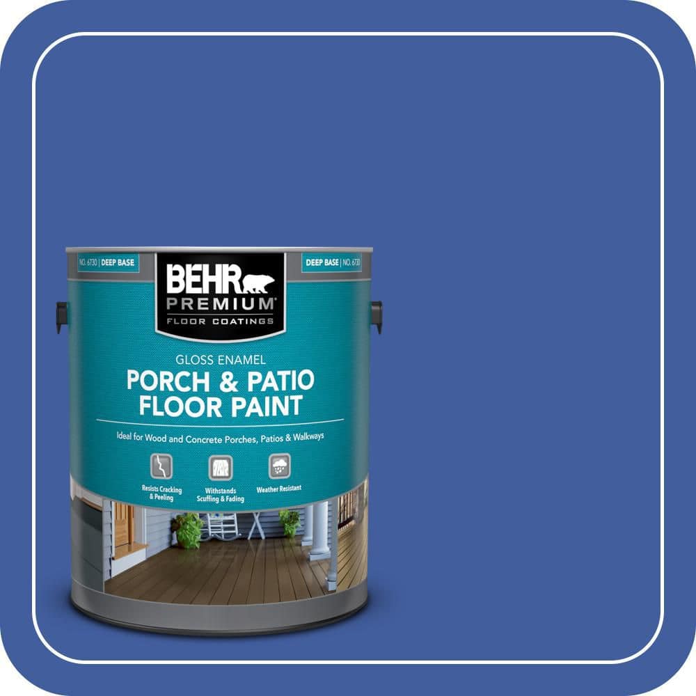 BEHR PREMIUM 1 gal. #BIC-21 Blue Dahlia Gloss Enamel Interior/Exterior Porch and Patio Floor Paint