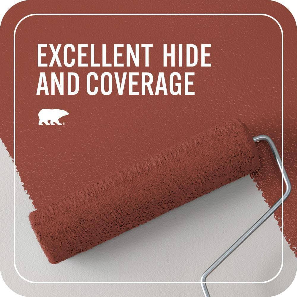 BEHR PREMIUM PLUS 1 qt. #MQ1-24 Smokin Hot Flat EcoMix Plant-Based Interior Paint & Primer (2)