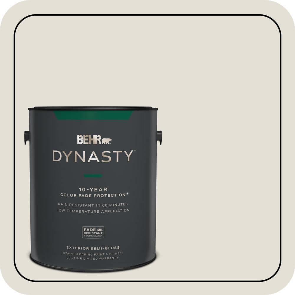 BEHR DYNASTY 1 gal. #T18-09 Soft Focus Semi-Gloss Exterior Stain-Blocking Paint & Primer
