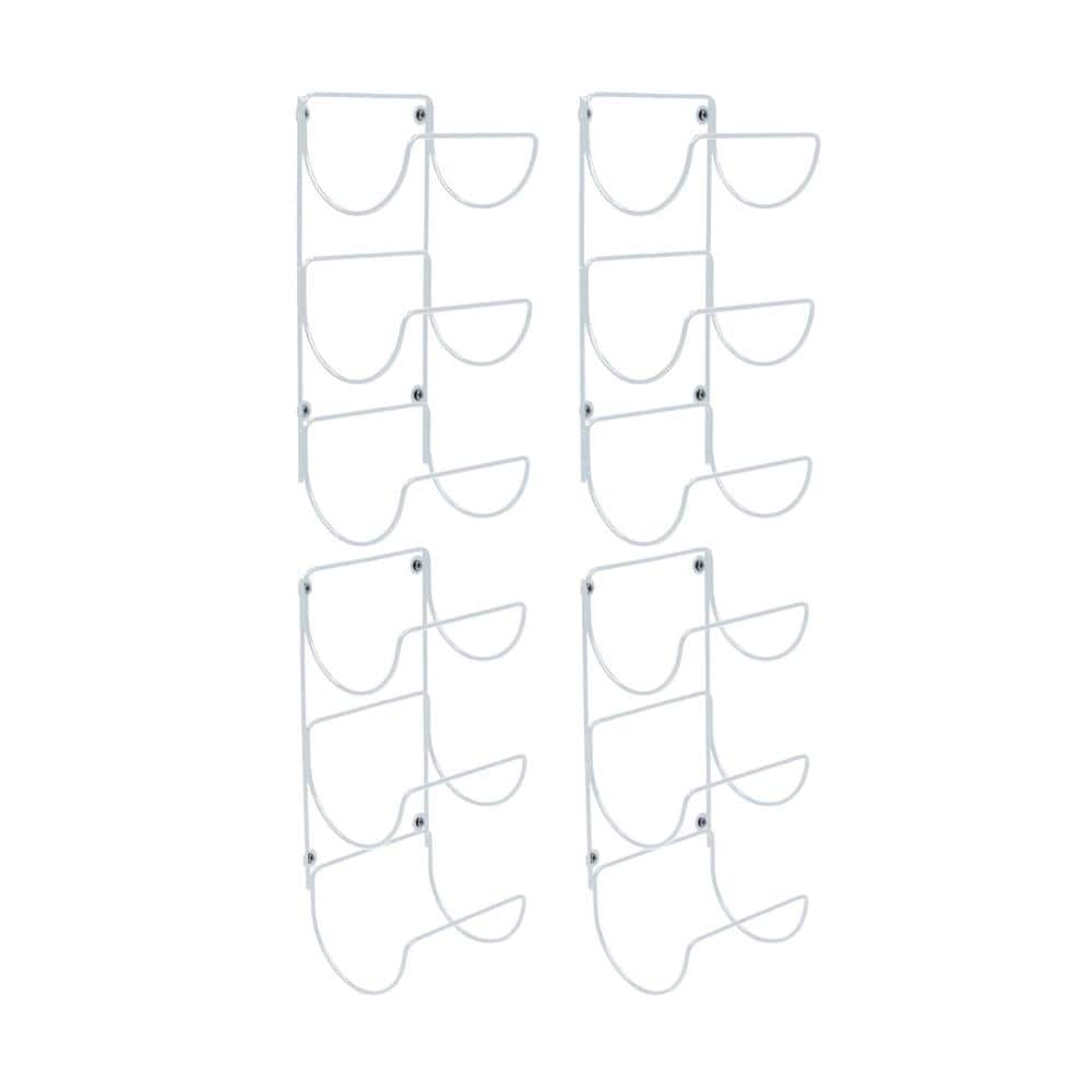 Sorbus Wall Mounted Metal Towel Rack Holder for Bathroom 2 x 2-Pack- Set of 4, Black