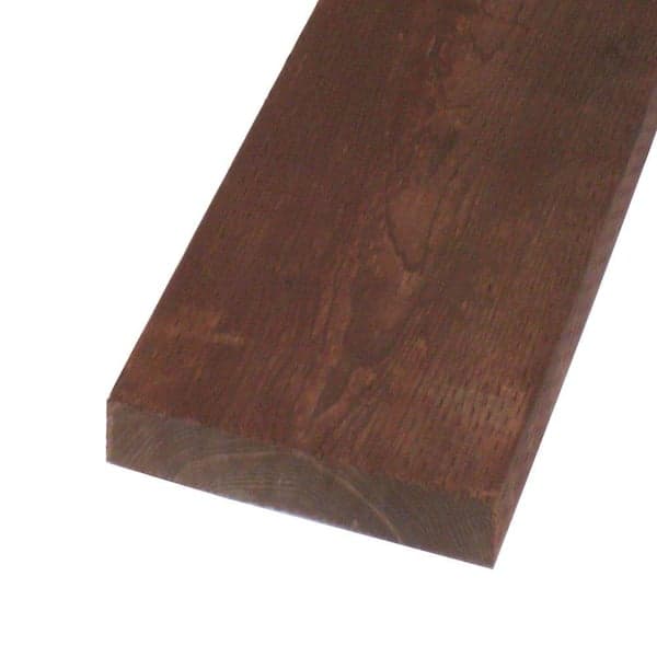 Unbranded 2 in. x 12 in. x 8 ft. Pressure-Treated Lumber Brown Stain Ground Contact WW (Actual: 1.5 in. x 11.25 in. x 96 in.) (2)